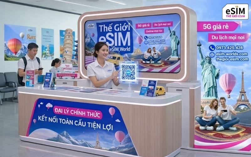 Kinh doanh eSIM du lịch là giải pháp vốn 0 đồng, lợi nhuận cao và vận hành tự động.